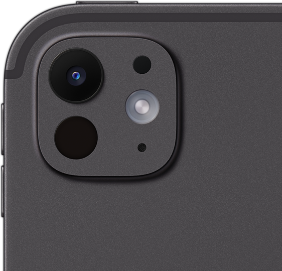 iPad Air with 12MP Ultra Wide front camera showing SharePlay feature in FaceTime